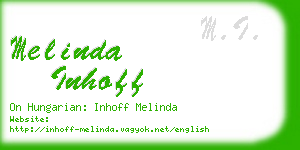 melinda inhoff business card